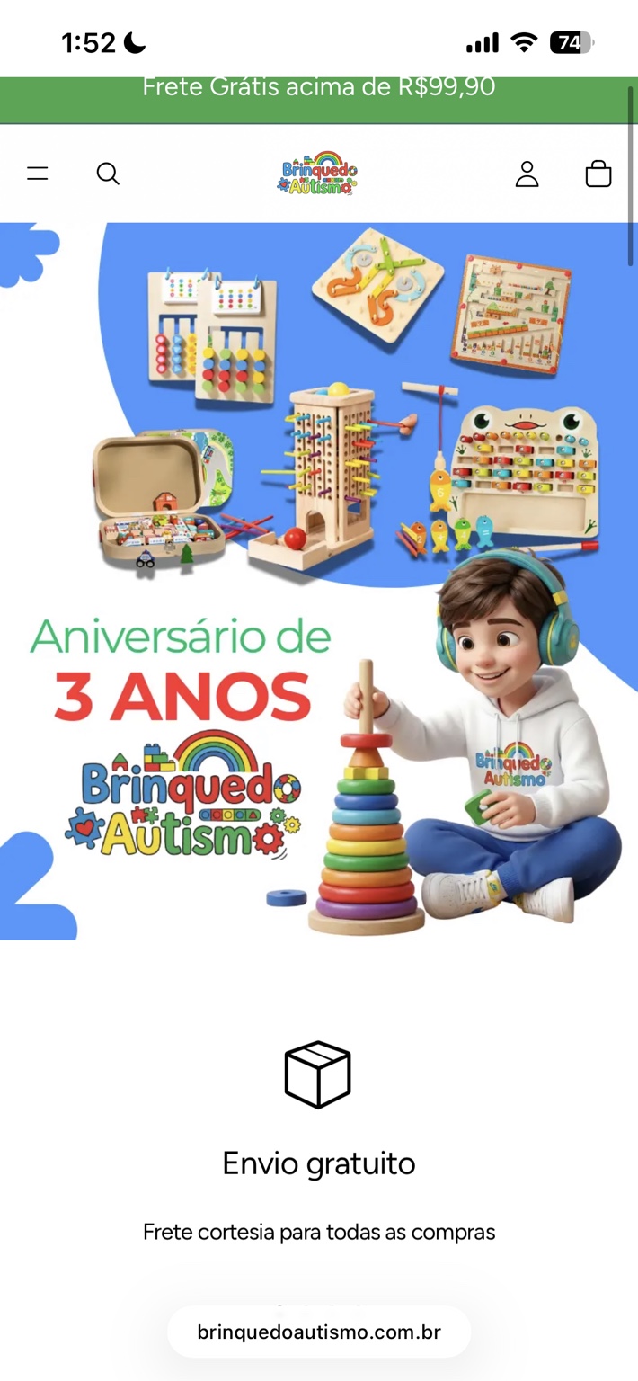 Case Brinquedo Autismo